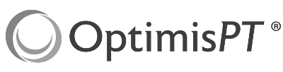 OptiminisPT Logo in Black with White Background